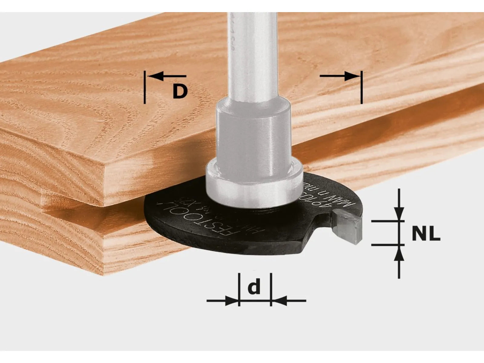 FESTOOL ACCESSORY 491058 HW D40x3.5 Groove cutting disc HW