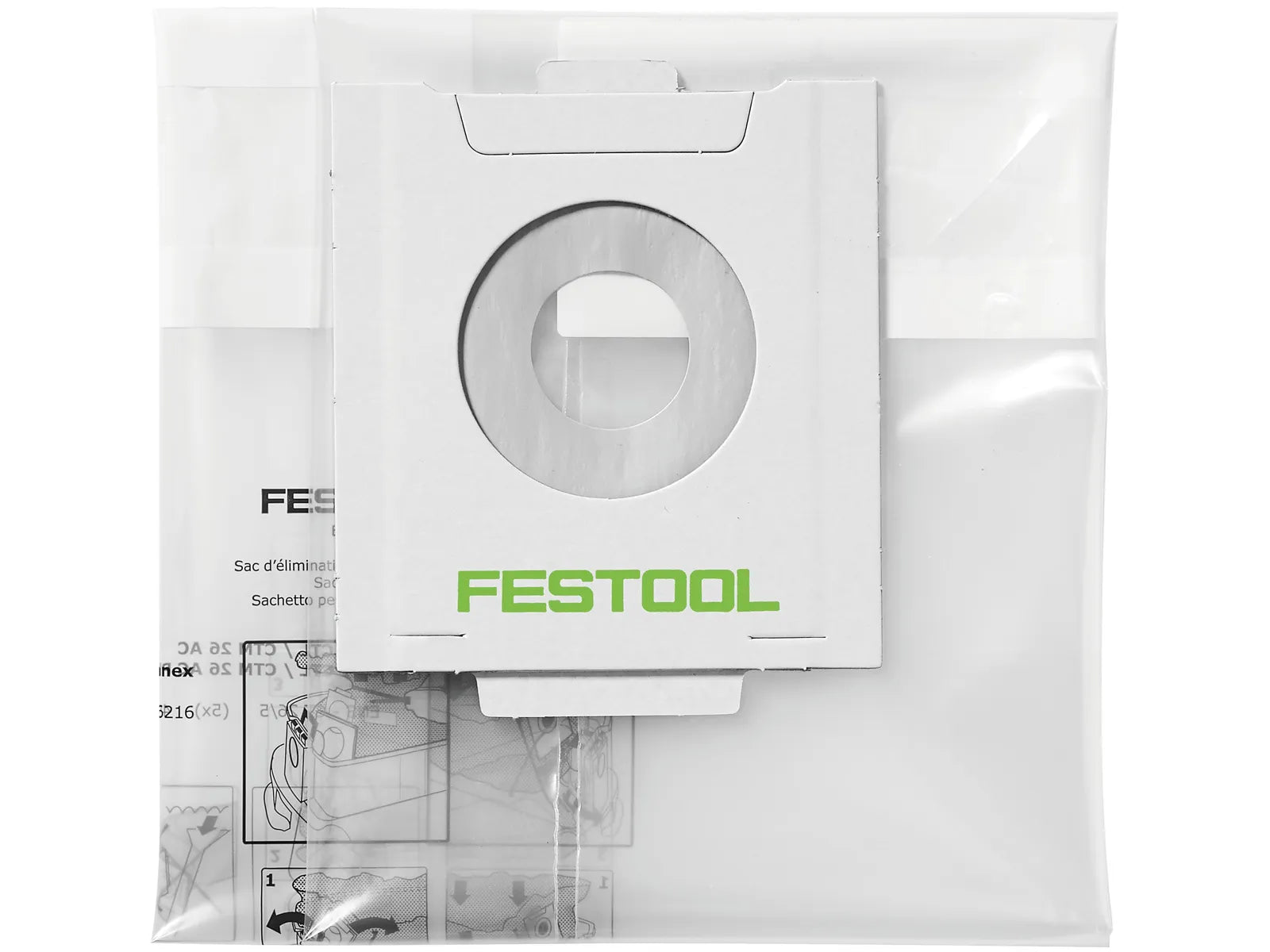 FESTOOL ACCESSORY 496216 ENS-CT 26 AC/5 Disposable bag