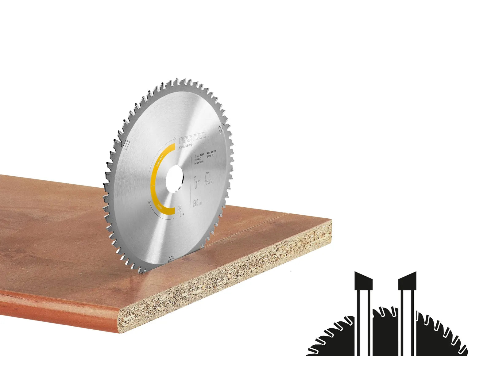 FESTOOL ACCESSORY 500125 Circular Saw Blade 216x2.3x30 W60 (KS 60)