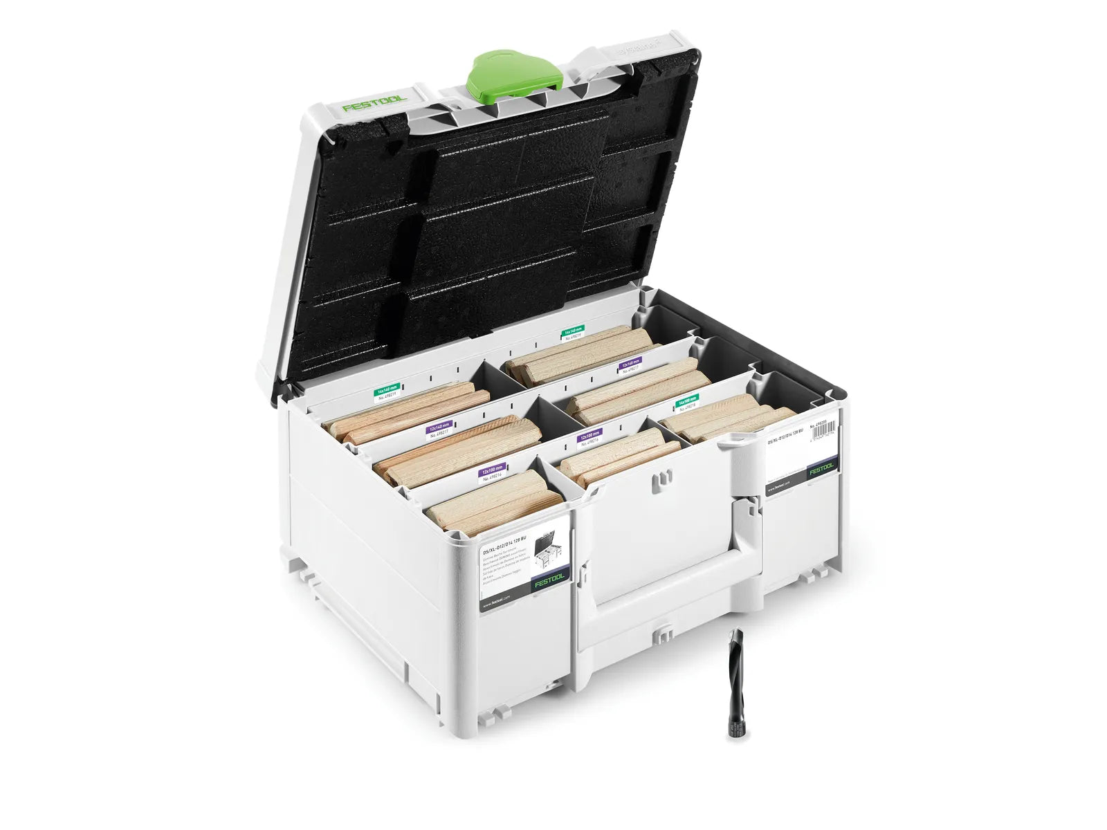 FESTOOL ACCESSORY 576792 DOMINO XL Assortment DS/XL D12/D14 128x BU