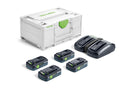 FESTOOL ACCESSORY 577105 Energy set SYS 18V 4x4.0/TCL6DUO GB
