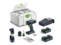 FESTOOL 577610 Cordless drill T 18+3 HPC 4.0 I-Set