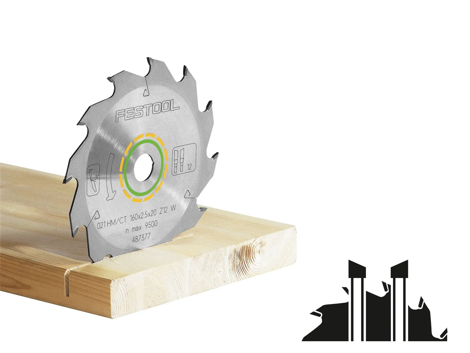 FESTOOL ACCESSORY 768129 Saw blade HW 160X2.2X20 W18
